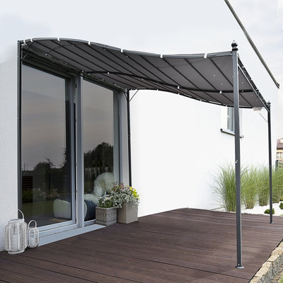 3m x 3m Gazebo Backyard Pool Garden Pergola Canopy Sun Shade Shelter Soft Top