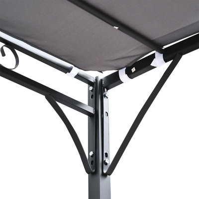 3m x 3m Gazebo Backyard Pool Garden Pergola Canopy Sun Shade Shelter Soft Top - 7