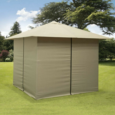 3m x 3m Gazebo Marquee Heavy Duty Garden Tent Showerproof Full