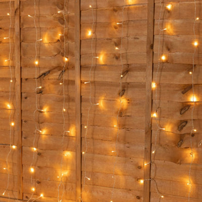 3M x 3M IP44 Christmas Outdoor Plug In Curtain String Fairy Lights