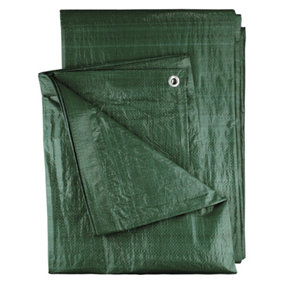 3m x 3m royal green waterproof garden  tarp,tarpaulin diy cover up camping ground sheet,car boot cover