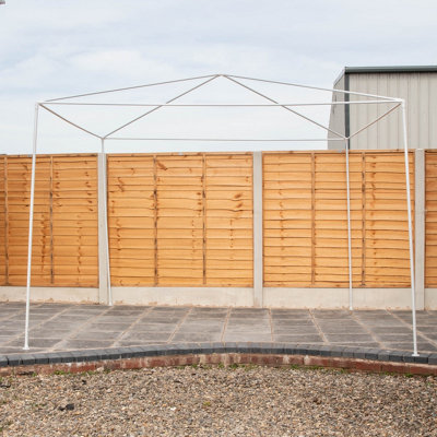 3m x 3m White Outdoor Garden Patio Gazebo Party Tent