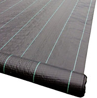 3m x 50m 100gsm Yuzet lined Ground Cover Weed Control Fabric Driveway membrane