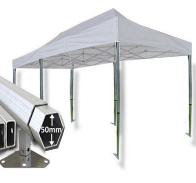 3m x 6m Extreme 50 Instant Shelter Pop Up Gazebos Red/White main image 1