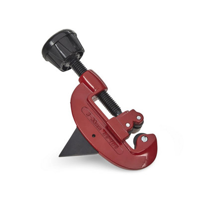 3mm - 30mm Adjustable Tube Cutters Suitable for Copper Brass Aluminium Plumbing Pipe Cutter with Deburring Blade