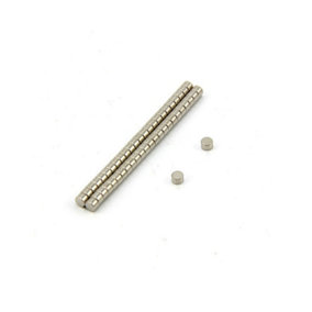 3mm dia x 2mm thick N35 Neodymium Magnet - 0.21kg Pull (Pack of 50)