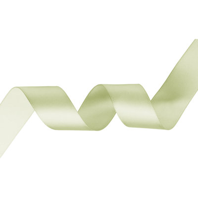 3mm Ivory Double Sided Satin Polyester Ribbon Roll, 25 metres