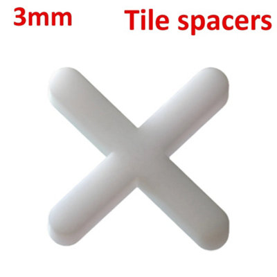 3mm Plastic SlabSpacers Cross Shaped Tile Positioning Clips for DIY ...