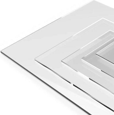 3mm Premium Clear Glass Like Acrylic Perspex Flexiglass Sheet - 2050x1525mm