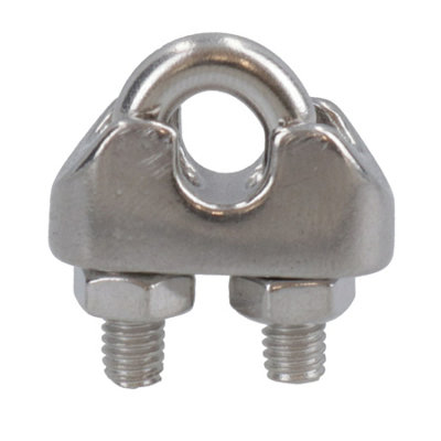 3mm Wire Rope / Cable Grip / Clamp Stainless Steel 316 Marine Grade DK44