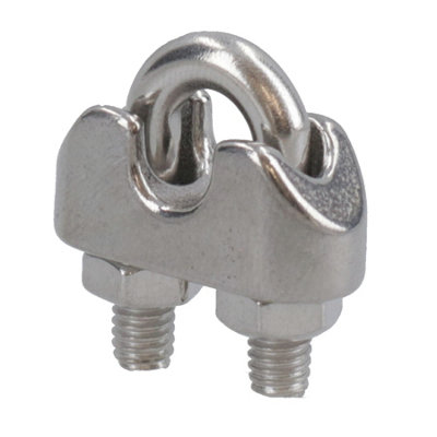 3mm Wire Rope / Cable Grip / Clamp Stainless Steel 316 Marine Grade DK44