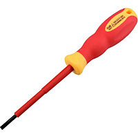3mm x 75mm VDE Insulated Soft Grip Electrical Electricians Screwdriver Flat