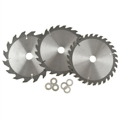 3-Piece TCT Carbide Circular Saw Blades - 3 Inch 24T Wood Cutting Discs For Angle Grinder