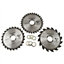 3pc 160mm TCT Circular Saw Blades 16/24/30 TPI & Adapter Rings Reducer