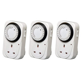 3pc 24 Hour Mains Timer Switch