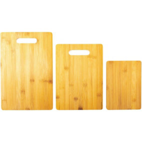3pc Bamboo Cutting/Chopping Board Set