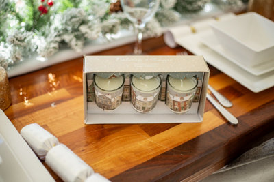 3pc Christmas Candle Set - Nutmeg & Ginger - 3