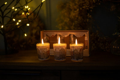 3pc Christmas Candle Set - Nutmeg & Ginger - 8