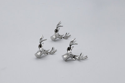 3pc Christmas Stag Candle Pins - 7