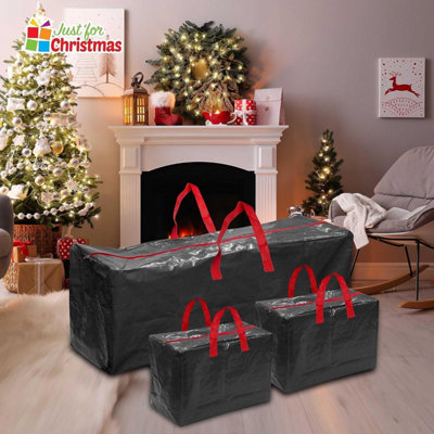 3pc Christmas Tree Decoration Storage Bag