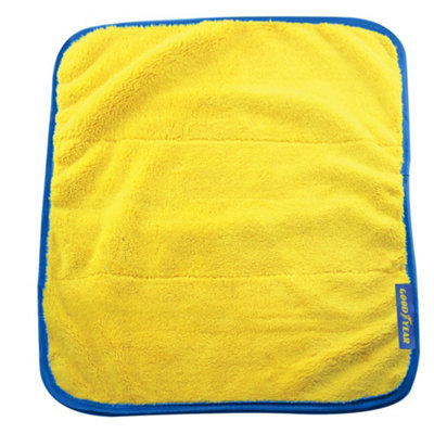 3pc Goodyear Microfibre Drying 2 In 1 Luxury Car Cleaning Polish Cloth 80x60cm - 4