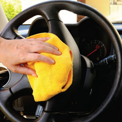 3pc Goodyear Microfibre Drying 2 In 1 Luxury Car Cleaning Polish Cloth 80x60cm - 8
