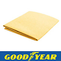 3pc Goodyear Synthetic Chamois Towel Wash Cleaning Cloth Absorbent Car Kitchen