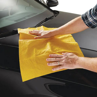 3pc Goodyear Synthetic Chamois Towel Wash Cleaning Cloth Absorbent Car Kitchen - 6