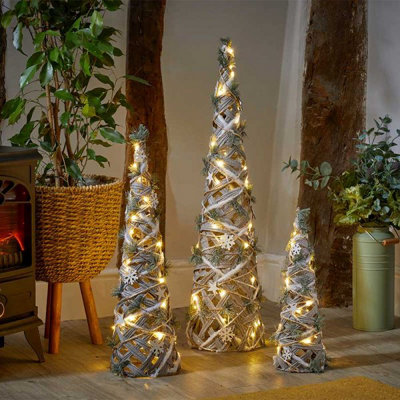 3pc Pre-Lit Christmas Cone Trees Price Comparisons | Compare The Build