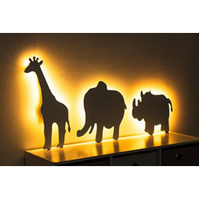 3pc Safari Kid's Night Light Set
