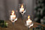 3pc Staggered Glass Votive Candle Holders