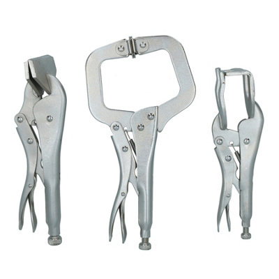 10″ Locking Sheet Metal Clamp – Heavy Duty Flat Jaw Vice Grips, 2-Pack For Welding & Bending