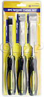 3pc Wood Chisel Set Woodworking Carving Firmer Chisels 1/2" 3/4" 1" New