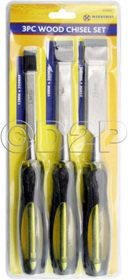 3pc Wood Chisel Set Woodworking Carving Firmer Chisels 1/2