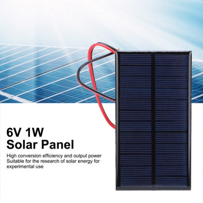 3pcs 6V 1W Polycrystalline Solar Panel Module with 30cm Cable