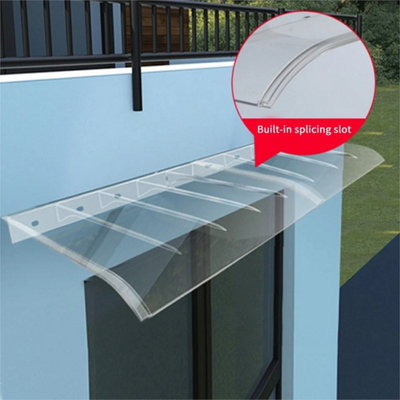 3Pcs Front Door Canopy Rain Shelter Window Awning Cover for Rain Snow ...