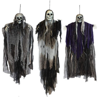 3Pcs Halloween Hanging Grim Reaper Decorations, Halloween Hanging ...