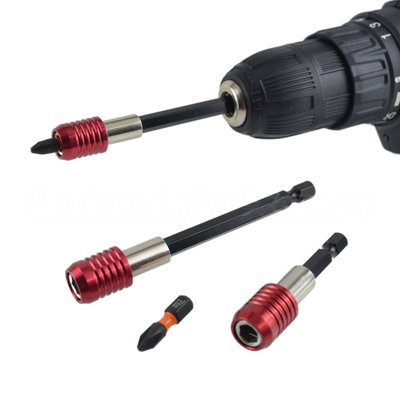 3PCS Magnetic Quick Release Bit Holder Set - 1/4 Hex Drill Bit ...