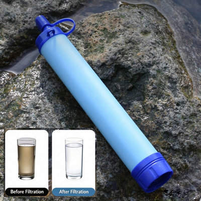 3PCS Outdoor Mini Water Filter Straw Camping Purification Portable ...