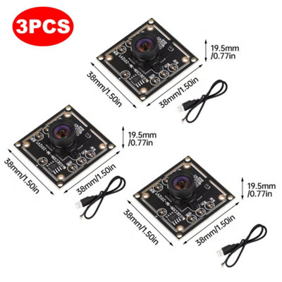 Pack 3 Cámaras OV9732 1MP 100° 1280x720 – Para Windows/Android – Módulo Sin Marca