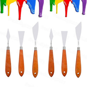 3PCS/SET  Palette Blade Painting Tools Stainless Steel Oil Painting Mixing Scraper