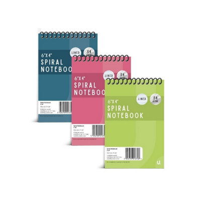 3PCS Spiral Notebook 6 x 4 inch Kids Notebook Students Notebook ...