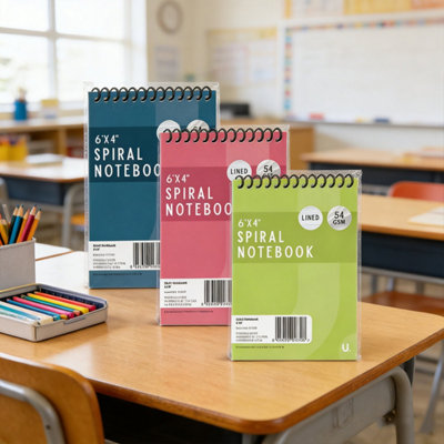 3PCS Spiral Notebook 6 x 4 inch Kids Notebook Students Notebook ...