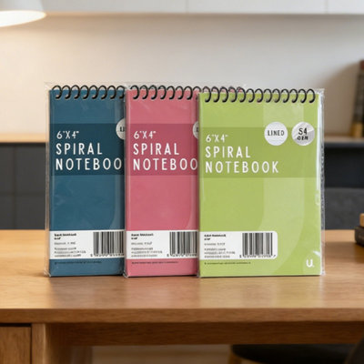 3PCS Spiral Notebook 6 x 4 inch Kids Notebook Students Notebook ...