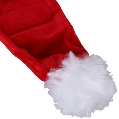 Lot De 3 Accessoires Noël Pour Chien - Écharpe, Bonnet à Bois De Cerf Et Gros Os En Peluche, Taille M