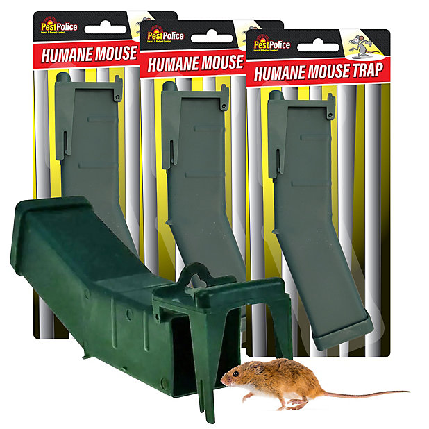 3pk Humane Mouse Traps for Indoors, Mice Trap, Humane Mouse Traps