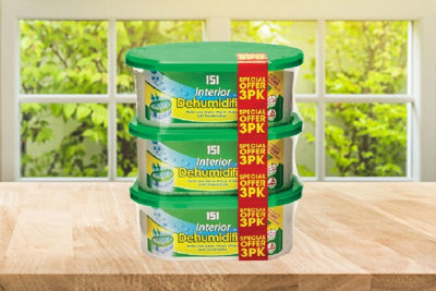 3pk Interior Dehumidifiers Damp Moisture Trap Absorber Crystals Home