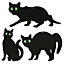 3PK Metal Cat Deterrents - Black