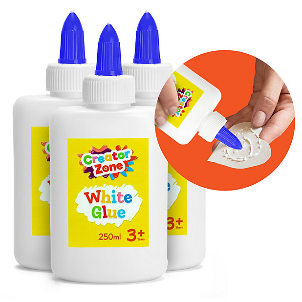3pk PVA Glue for Crafting Kids 750ml Total Strong Kids Glue for Arts and  Crafts