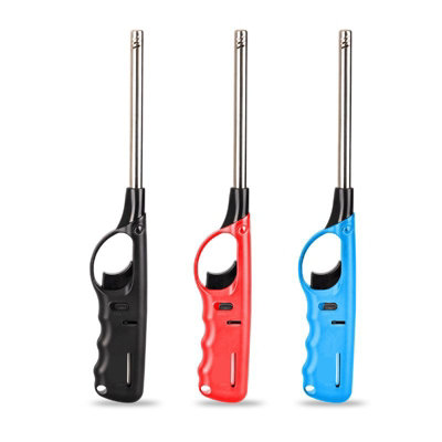 3pk Refillable BBQ Lighters Long Reach Large Kitchen Household Gas ...